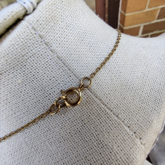 Vintage polymer clay and onyx disc necklace - Picture 5 of 5